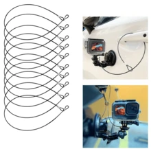5/10pcs 11.81/23.62inch Safety Stainless Steel Tethers, Coated Security Tether Lanyard Kit Cable Wire Compatible With All Editions, Action Camera Series Devices And Other Applicable Equipment For Hero13 12 11 10 9 8 7 6 5 4 3 Osmo Action SJCAM Action Camera - View 12