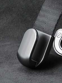 Foldable Metal Seat Back Hook With Leather Strap - High Load Bearing, Scratch-Resistant Design, Suitable For Backpacks, Water Bottles And Handbags, Ideal Rear Seat Storage Option - Storage Hooks - View 6