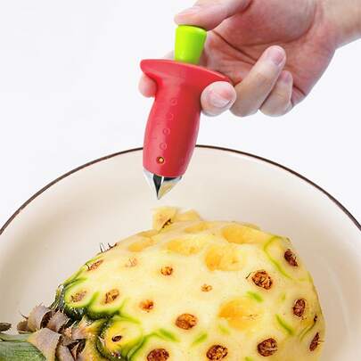 Stainless Steel Fruit Stem Remover - A Simple-To-Operate Kitchen Gadget That Can Effortlessly Remove Fruit Stems, Reduce Waste, Ensure Food Safety, And Doesn't Require Electricity. Fruit Core Remover | Ergonomic Handle | Durable Kitchen Tool