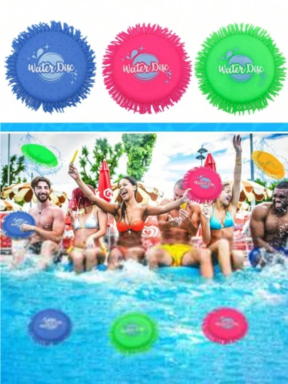 Bộ đồ chơi nước 3/2/1 - Trò chơi hồ bơi hay nhất, khi trúng mục tiêu sẽ bị ướt sũng & đồ chơi nước bãi biển - Trò chơi ngoài trời vui nhộn - Món quà sinh nhật hoàn hảo cho mọi người! UFO thấm hút