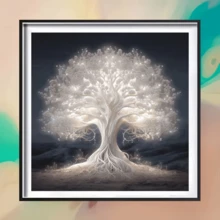 Bộ tranh đính đá hình cây sự sống phát sáng mới, tranh khảm kim cương 5D tròn, thích hợp làm quà tặng thủ công, trang trí phòng khách, phòng ngủ, lễ Eid Al-Adha, Ngày của Cha, Ngày của Mẹ, đám cưới, Ngày Quốc tế Lao động, Lễ Phục sinh, Giáng sinh, Ngày Valentine, không khung. - Xem 12