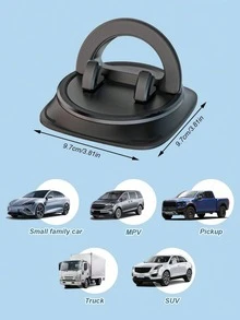 360° Rotating Car Dashboard Phone Holder - Non-Slip Silicone Base With Safety Fixation Bracket Suitable For GPS Navigation - Adjustable Universal Phone Holder Applicable To Dashboard And Center Console, Fits All Smartphones - Instrument Panel Bracket - View 8