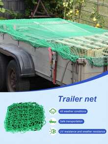 200x300cm Durable Trailer And Truck Cargo Net - Polyethylene UV-Resistant Mesh To Prevent Cargo And Tools From Falling During Transport. Waterproof And Durable, Suitable For Rooftops, Flatbeds And Outdoor Transportation, Trailer Covers, Trailer Cargo Securing Net - Goods Network - View 6