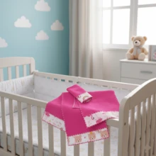 Baby Face And Shoulder Towels Colorful Terry Cloth Comfort And Style Kit 5 Units - 粉色 - 查看 2