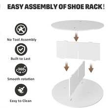 7-Tier Rotating Storage Rack, Floor-Standing Multi-Purpose Shelving Unit, 360° Rotating Tiered Shelves For Storing Shoes, Bags, Accessories - Durable And Space-Saving Display Tower - Multicolor - View 9