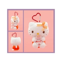 SANRIO Móc khóa thú nhồi bông hoạt hình chính hãng. Kích thước 12-13 cm / 4.72-5.12 inch. Móc khóa thú nhồi bông hoạt hình mềm mại, thích hợp để chơi hàng ngày, trang trí ba lô và sách dễ thương, trang trí và trưng bày phòng, cũng là món quà hoàn hảo cho sinh nhật, Ngày Valentine, Lễ Phục sinh, Halloween, Lễ Tạ ơn, Giáng sinh và Năm mới. - Nhiều màu - Xem 6