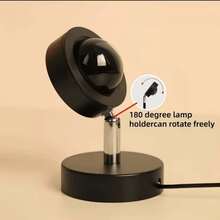 1PC Red Heart Projection Lamp, USB Powered Romantic Atmosphere Light For Bedroom Decor, Photo Background And Valentine's Day Gift - red - View 7