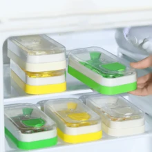 1 Piece Of Kitchen 10 Compartment Ice Making Box With Lid, No Need To Open Lid Ice Making Mold, Ice Mold Soft Rubber Self-Made Pressing Ice Compartment, Summer Ice Making Tool - Multicolor - View 3