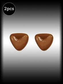 2片双面自粘V型胸垫，可重复使用，隐形加厚罩杯，适用于泳装 - 彩色 - 查看 21