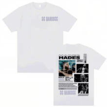 Rapper Hades 66 Make Money Not Friends Album Cover T-Shirts For Men And Women, Fashion Hip Hop Pop Music Short Sleeve 100% Cotton T-Shirt - 白色 - 查看 1
