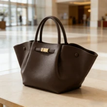 Women's Shopping Bag, Women's Handbag, Women's Backpack, Women's Large Bag, Wing Bag Handbag, Women's Handbag, New York Bag, Handbag, Large-Capacity Tote Bag For Women CF - 咖啡色皮面 - 查看 2