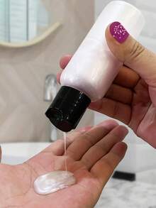 Travel Bottle 5pcs, 3.4oz Clear Plastic Empty Squeeze Bottles With Disc Top Flip Cap, For Liquid Toiletries, Shampoos, Lotions, Conditioners - Multicolor - View 6