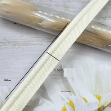 Lebar 1,5 cm, Panjang 500 cm, Tali Pipa Tahan Lama yang Diperkuat, Cocok untuk Tekstil Rumah Tangga, Sofa, Kasur, Tirai, Koper, dan Hiasan Tepi Lainnya - A - View 3
