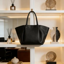 Women's Shopping Bag, Women's Handbag, Women's Backpack, Women's Large Bag, Wing Bag Handbag, Women's Handbag, New York Bag, Handbag, Large-Capacity Tote Bag For Women CF - 黑色皮面 - 查看 6
