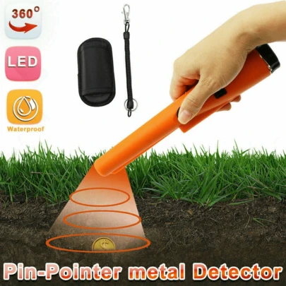 גלאי מתכות ידני GP Locator, עם פונקציית אנטי-מינרלים בלחיצה אחת, גלאי מתכות רב-תכליתי (סוללות לא כלולות)