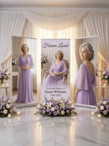 1pc - Customized Banner, Personalized Photo Polyester Fabric Banner. Customized Wedding Photo Text Poster, Customized Frameless Canvas Graduation Poster, Wedding Welcome Poster, Customized Birthday Party Poster, Wedding Welcome Sign Template, Graduation Welcome Poster, Wedding Supplies - Multicolor - View 4