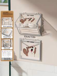 1 túi treo nhà tắm chống thấm nước, giỏ đựng đồ giặt cho khăn tắm và quần áo. - Xem 2