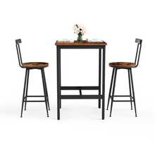 Dining Table & Chair Sets - Rustic Brown - View 7