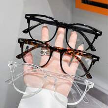 3pcs Women's Fashion Glasses, Casual Makeup-Free Slimming Clear Stylish Glasses - 3pcs - View 11