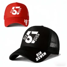 5pcs/2pcs/1PC Fashion Unisex Adjustable Snapback Baseball Cap - Lightweight And Breathable Mesh Hat Featuring '67' Number Print, With An Adjustable Strap For Men And Women - Multicolor - View 10