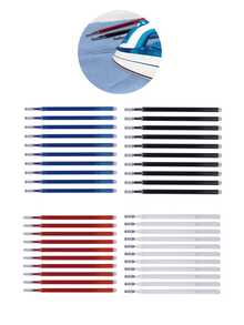 【8支/10支装】高温消失笔芯，缝纫标记工具，十字绣DIY勾线笔芯。高温熨烫即可去除颜色，有白色、红色、蓝色和黑色可选，广泛用于缝纫工艺、美术工具等。 - 高溫消失筆芯 - 查看 7