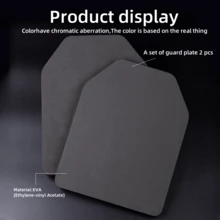 2pcs/Set, Available In 2 Thickness Options (1.5cm/0.59inch And 2cm/0.788inch) EVA Foam Pad Inserts, Suitable For JPC Hunting Vest Lining Or Training Vest Padding - Black - View 2
