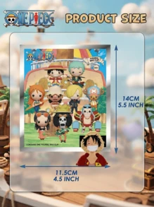 TOEI ANIMATION 1个官方授权盲盒钥匙扣（1套） - 3D泡沫盲盒角色挂饰拉链钥匙扣背包配件收藏礼品 - 路飞、索隆、山治、娜美、罗宾、乔巴、弗兰奇、布鲁克、乌索普、卡普 - 彩色 - 查看 6