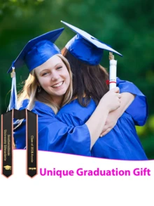 Customized Graduation Sash Personalize Ribbon Image And Text Graduation Honor With Photo And Name Honor Sash Decoration Graduation Gift - Multicolor - View 5