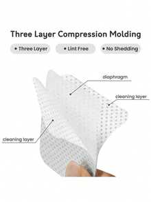 2000/1000/200pcs Nail Cleaning Wipes - Professional Lint-Free Nail Polish Remover Pads, UV Gel Cleansing Tissues, Unscented Manicure Prep And Finishing Cleaning Tool (White) Nails Nails Supplies Nail Stuff - White - View 3