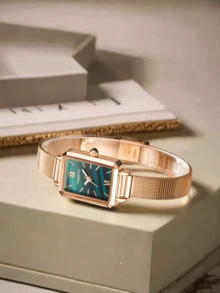 1pc Women's Retro Minimalist Quartz Wrist Watch, Suitable For Daily Wear - one-size - View 3