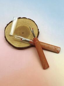 大号棕色手柄拆线器，带保护套，锋利拆线器，适合DIY缝纫和手工爱好者 - 棕色大號拆線器 - 查看 6