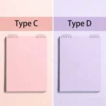 240-Page Minimalist Solid Color Notebook, 360° Flip Removable, A5 Lined Notebook - Ideal For Students And Office Workers, Back To School Gift - Multicolor - View 14