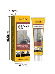 Wall Repair Kit - Quick Install Drywall Repair Compound, Hole And Crack Filler, Adhesive Plaster Wall Repair Paste, White, Easy For Home Repair Use, Repair Wall Damage, Scratches, Dents, Cracks, Nail Holes - One Size Fits All - View 3