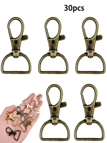 5/10/20/30/45/60Pcs Swivel Clasps Keychain Hooks D Ring Clips Lanyard Hardware For Keychain Making Lanyard Wallet DIY Craft Supplies - Keychain - View 34