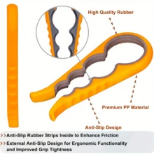 1pc Multi-Function Bottle & Can Opener, Suitable For People With Weaker Hands, Can Easily Open Various Bottle & Can Lids, Non-Slip Handle Design, Convenient And Practical Kitchen Tool - View 11