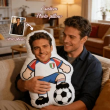 1 chiếc gối tùy chỉnh - Gối tựa mặt cá nhân hóa - Thủ môn bóng đá. Độc đáo, thoáng khí, phù hợp cho Nữ, Nam, Bạn trai, Bạn gái, Bố, Mẹ, Gia đình, Bạn bè, Kỷ niệm, Ngày của Mẹ, Sinh nhật, Ngày Valentine, Giáng sinh, Halloween, Lễ tốt nghiệp, Ngày của Cha, Đám cưới, Nội trợ, Ghế sofa, Giường, Xe hơi, Phòng trà, Phòng ngủ, Phòng tắm, Phòng khách, Phòng ăn. - Nhiều màu - Xem 8