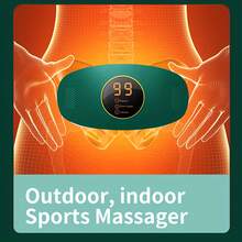Rechargeable Vibrating Full Body Abdominal Massager - Includes Elastic Waistband And USB Charging Function. Portable Abdominal Massager, Hip Massager, Best Gift For Weight Loss And Fitness Enthusiasts - Multicolor - View 5