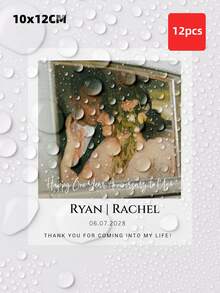 1-12 Pcs Custom Wine Bottle Labels Suitable For Weddings, Bridal Showers, Newlyweds, Couples, Special Events, And Holiday Parties. Waterproof Personalized Text Stickers; Can Be Used As Bridesmaid Champagne Labels, Bridesmaid Wedding Party Invitation Labels, And The Mini Version Can Also Be Used As A Creative Bridesmaid Gift Box. - Multicolor 1 - View 21