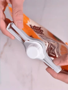 一套可重复使用的食品密封袋夹，带嘴塑料袋密封夹，易于清洁，适用于厨房食品保鲜 - 封口夾 - 查看 4