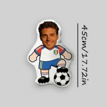 1 chiếc gối tùy chỉnh - Gối tựa mặt cá nhân hóa - Thủ môn bóng đá. Độc đáo, thoáng khí, phù hợp cho Nữ, Nam, Bạn trai, Bạn gái, Bố, Mẹ, Gia đình, Bạn bè, Kỷ niệm, Ngày của Mẹ, Sinh nhật, Ngày Valentine, Giáng sinh, Halloween, Lễ tốt nghiệp, Ngày của Cha, Đám cưới, Nội trợ, Ghế sofa, Giường, Xe hơi, Phòng trà, Phòng ngủ, Phòng tắm, Phòng khách, Phòng ăn. - Nhiều màu - Xem 14