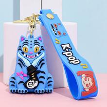 K-POP Demon Hunter Official Keychain Set, Cute Anime Character Bag Charms (Lumi, Zoe, Mila, Thier), With Silicone Wristband, Graduation Birthday Gift, Collector's Edition Character Keychains - View 7