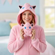 pokemon Adult   Hooded Kigurumi Pajama Suit - 粉色 - 查看 6