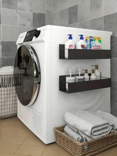 1/2 Stück magnetischer Küchenrollenhalter, wandmontierter Küchenrollenhalter, Frischhaltefolienhalter, Gewürzregal, Kühlschrankseiten-Aufbewahrungsregal, Handtuchstange Taschentuchspender, geeignet für die Aufbewahrung von Küchenrollen und Gewürzen, Küchenausstattung