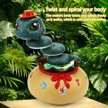 【新品上市】可充电全方位布袋扭动蛇玩具车，带音乐灯光，自动避障全方位玩具车，儿童适用，男女通用 - Educational.電動扭扭蛇[多色] - 查看 8