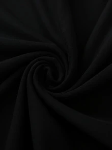 Women's Karate Stance Silhouette Print T-Shirt - Short Sleeve Crew Neck Casual Top With Bold KARATE Graphic, Medium Stretch Breathable Fabric, Machine Washable All-Season Comfort Fit Tee, Summer Fashion, Bold Graphic Design, Medium Stretch Material - 黑色 - 查看 4