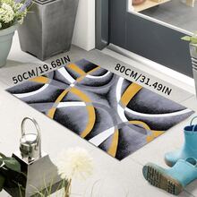 1pc Modern Geometric Area Rug, Black And Red Fashionable Home Decor Carpet, Abstract Art Pattern Floor Mat, Living Room Bedroom Rug, Entryway Doormat Christmas Decor Kitchen Rug - Multicolor - View 38