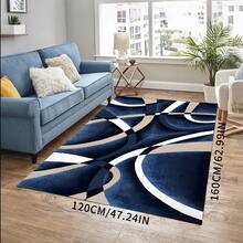 1pc Modern Geometric Area Rug, Black And Red Fashionable Home Decor Carpet, Abstract Art Pattern Floor Mat, Living Room Bedroom Rug, Entryway Doormat Christmas Decor Kitchen Rug - Multicolor - View 36