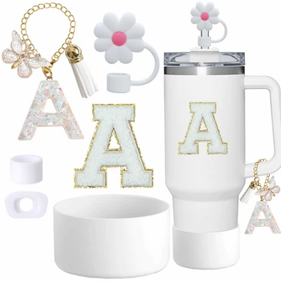 Cup Decoration Accessories, 8-9mm Straw Cap, Silicone Boots 30 40 Oz Compatible With Cup, Girl Christmas Gift, DIY Gift Creative Decoration, Thanksgiving Decoration, Friend Gift Decoration, Christmas Party Decoration, Accessories, Christmas Cup