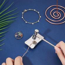 2件套DIY珠宝维修工具 - 迷你珠宝冲压锤、双面抛光锤、带缓冲垫的不锈钢圆头锤，适用于戒指成型和金属工艺，防滑手柄设计 - 銀色 - 查看 6