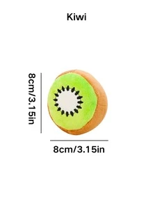 1/2 món đồ chơi nhai bằng vải nhung có tiếng kêu dành cho chó cưng, hình quả bơ/cà rốt/bí ngô, phù hợp cho chó nhỏ/vừa/lớn, đồ chơi quà tặng dễ thương cho chó. - Nhiều màu - Xem 7
